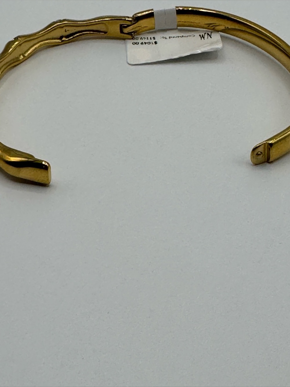 14k Bamboo Bangle - Picture 9 of 11